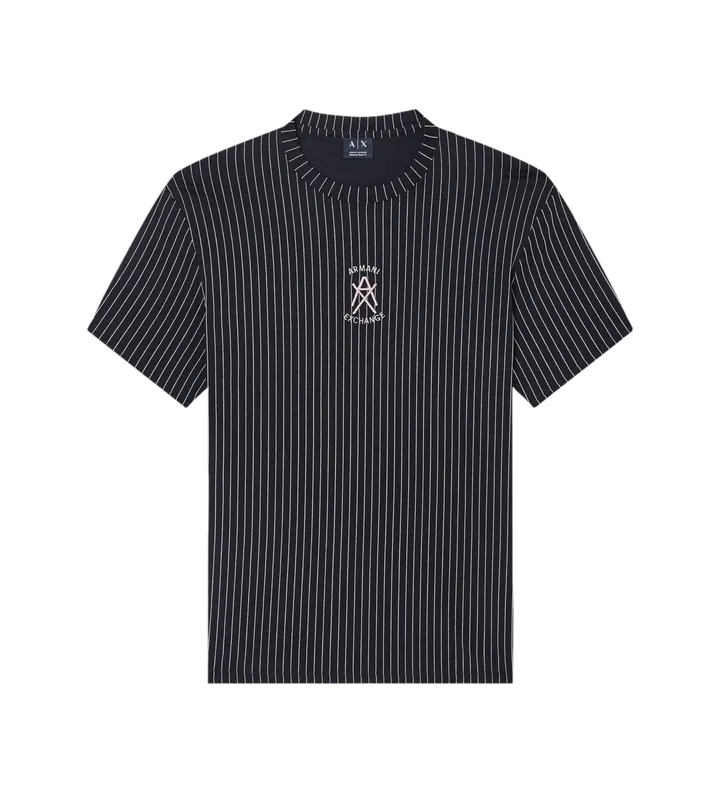 A|X Armani Exchange para hombre. XM001791AF10356FC271 Camiseta logo Negro (L), Casual, Algodón, Manga corta