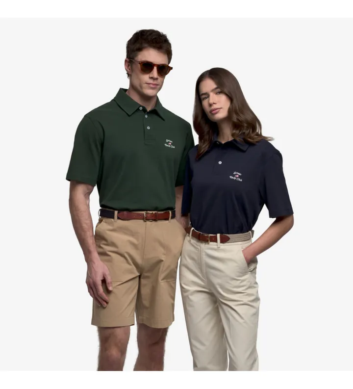 Sebago unisex. 731263W Polo Orchard marino (L), Casual, Algodón, Manga corta