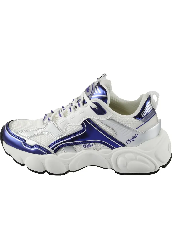 BUFFALO Zapatillas deportivas bajas lila oscuro / plata / blanco