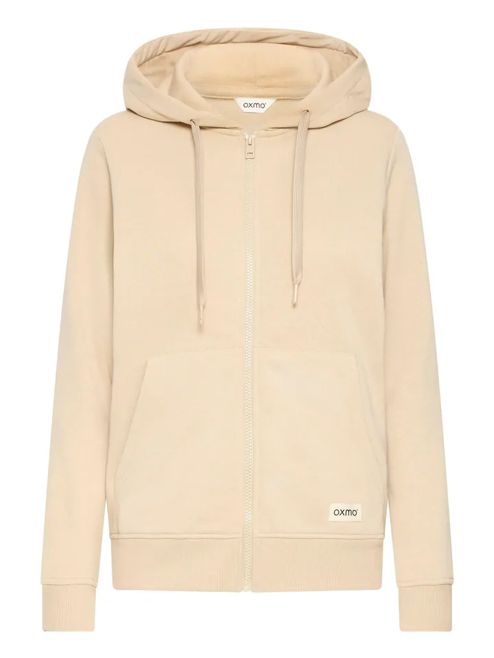Oxmo Sudadera con cremallera ' OXKAREN ' gris claro