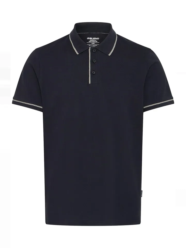 BLEND Camiseta 'BHElwood' negro / blanco