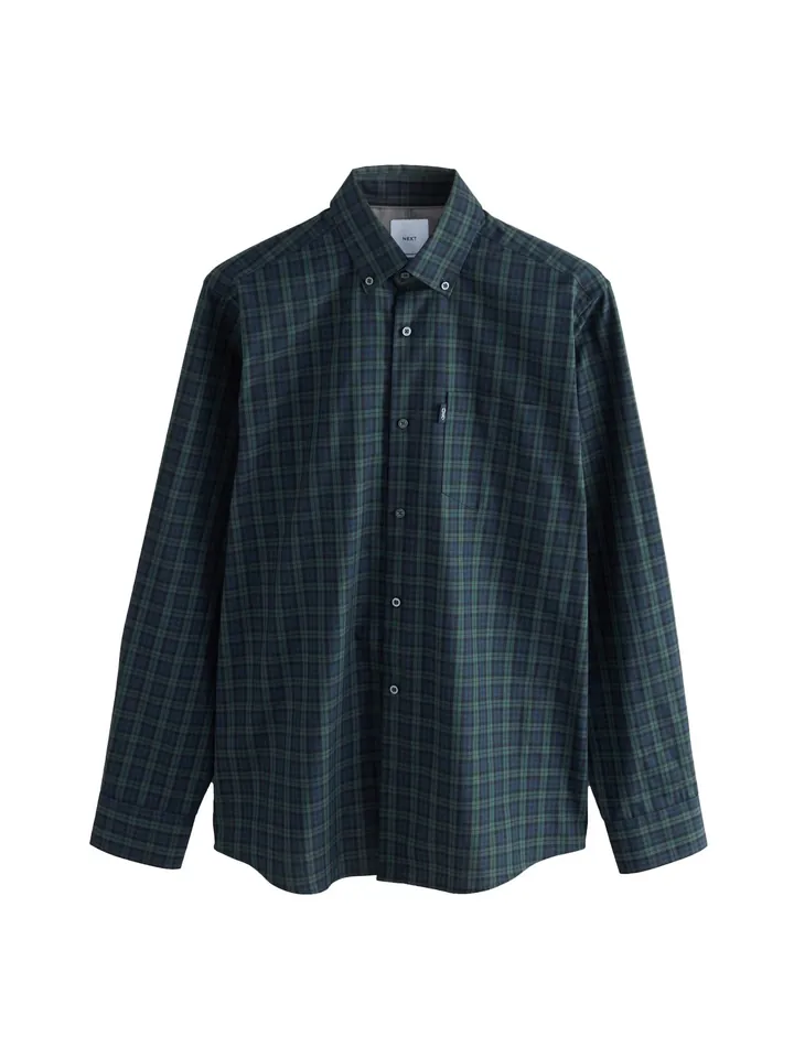 Next Camisa verde oscuro