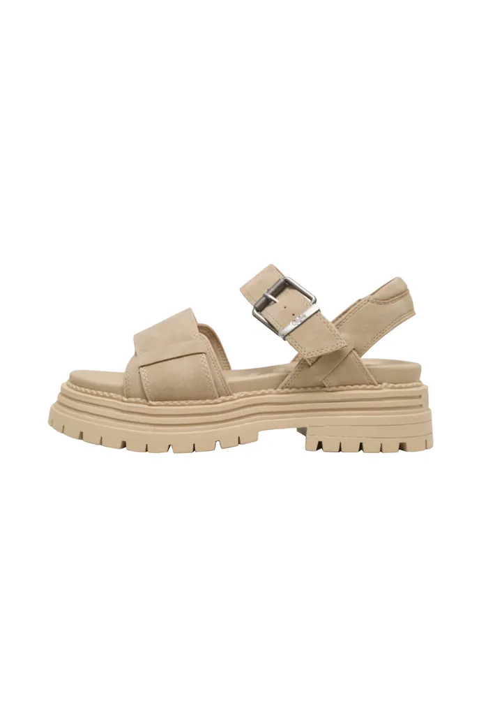 BUFFALO Sandalias 'Lennox' beige oscuro