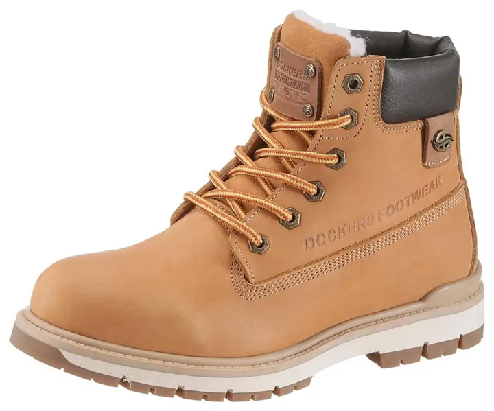 Dockers by Gerli Botas con cordones  caramelo / marrón oscuro