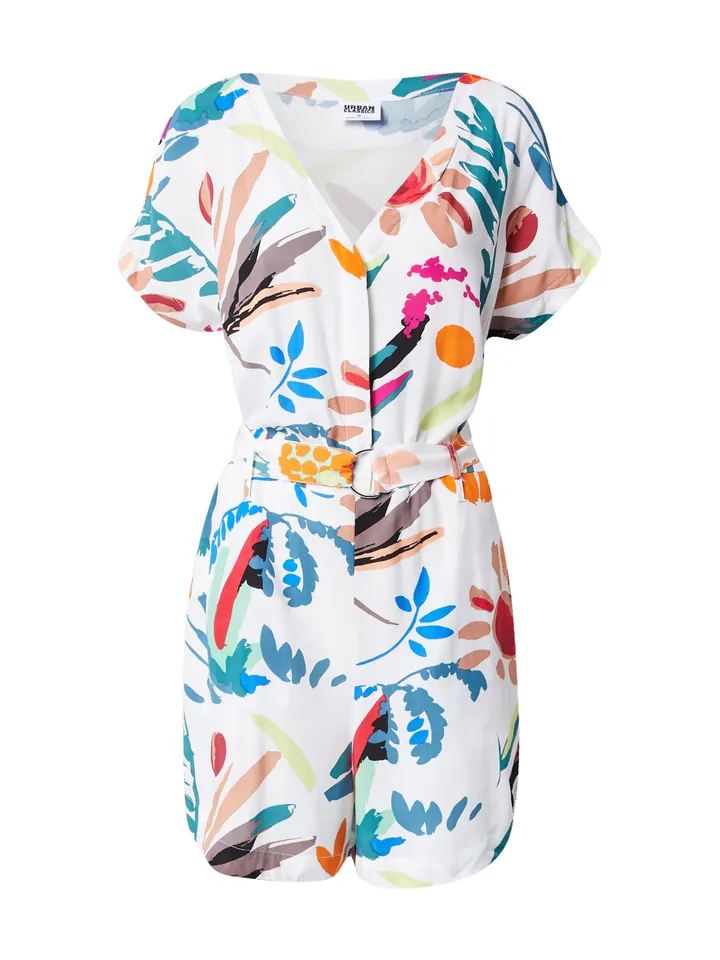 Urban Classics Jumpsuit mezcla de colores / blanco