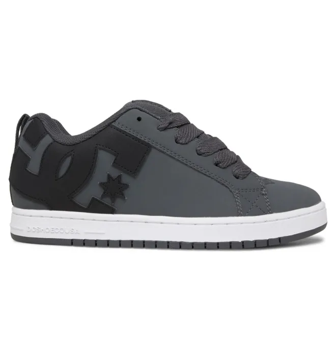 Court Graffik - Zapatillas de piel Gris Hombre