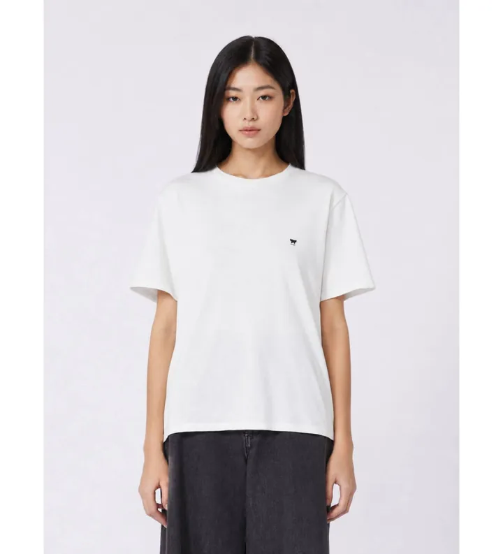 Weekend Max Mara para mujer. 2625976031650 Camiseta Venaco blanco (L), Casual, Algodón, Manga corta