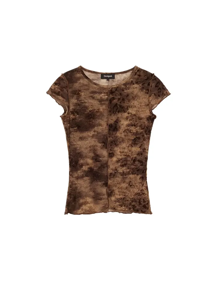 Desigual Camiseta  marrón / marrón claro / marrón oscuro / negro