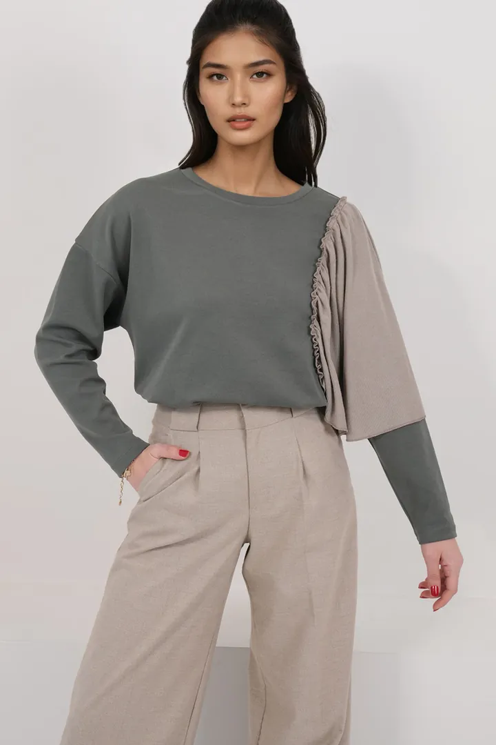 Trend Alaçatı Stili Camiseta  kitt / caña