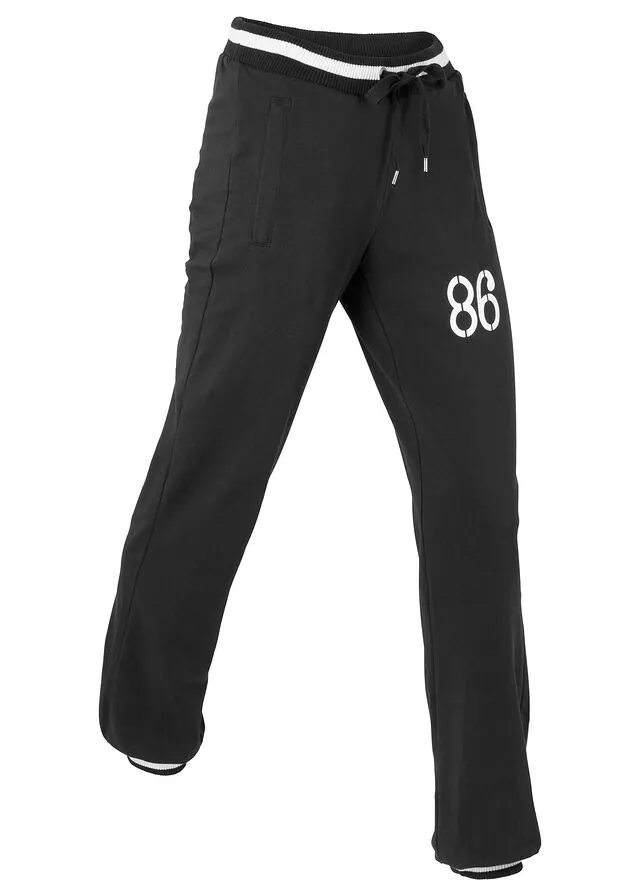Pantalón de chándal de mezcla de algodón elástico