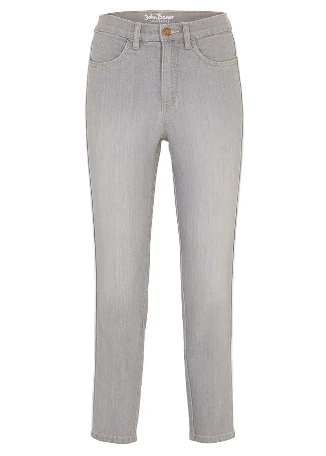 Vaqueros skinny, high waist, largo 7/8, elásticos
