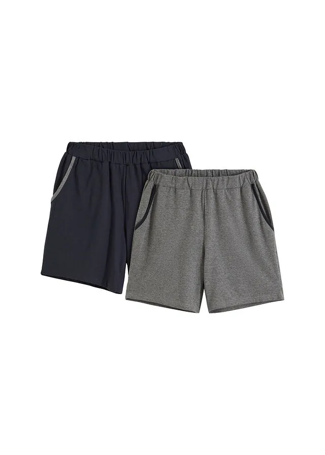 Pantalón corto de pijama con algodón (2 unidades)