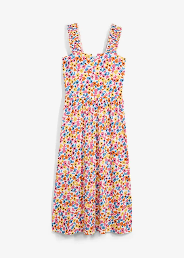 Vestido de mezcla de algodón y viscosa