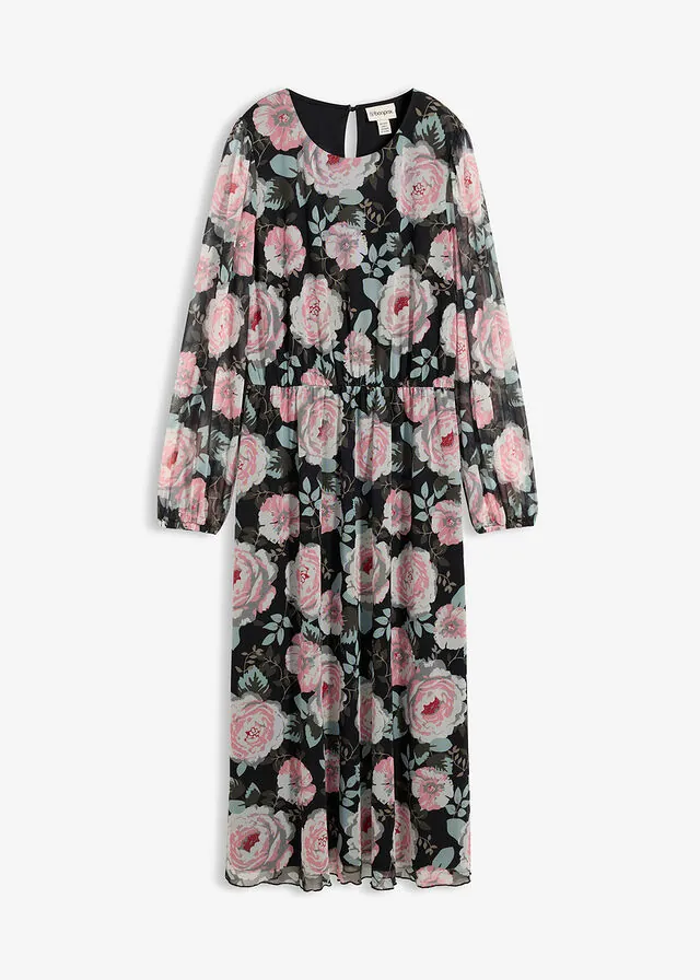 Vestido midi de malla suave