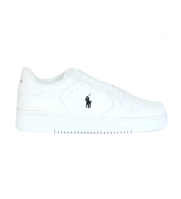 Polo Ralph Lauren para hombre. 809891791009 Zapatillas de piel Smooth blanco (40), Plano, Cordones, Casual
