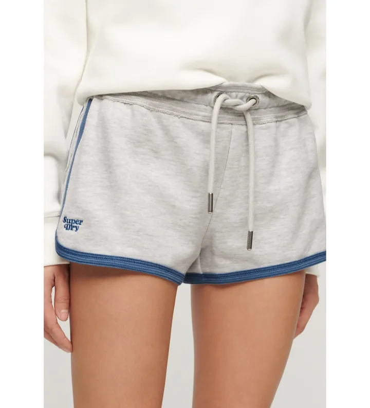 Superdry para mujer. W7110426A Pantalón Corto Logo Racer gris (L), Casual, Algodón