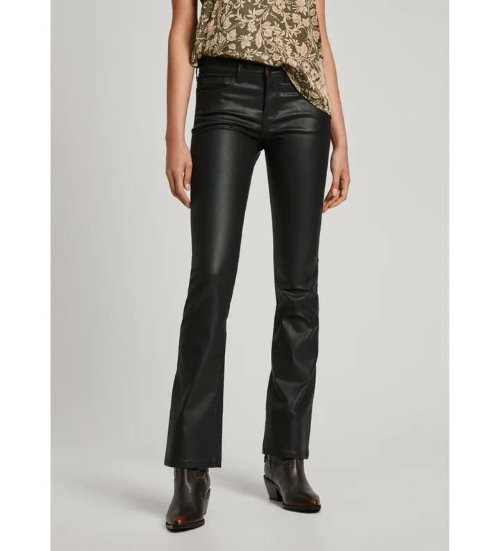 Pepe Jeans para mujer. PL204732XM5 Jeans Bootcut Lw negro (26/30), Casual, Algodón, Denim, Sostenible