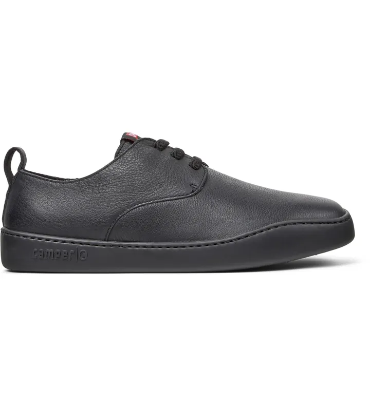 Camper para hombre. K100977-004 Zapatos de piel Peu Touring negro (39), Plano, Cordones, Casual