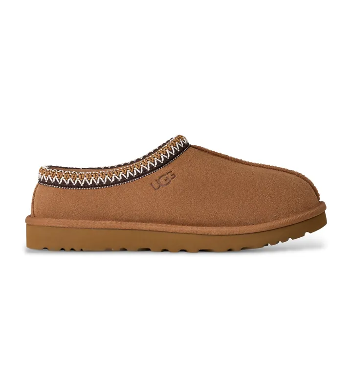 UGG para hombre. 1174671 Zapatillas de Piel Tasman II marrón (40), Plano, Ante, Ninguno, Homewear