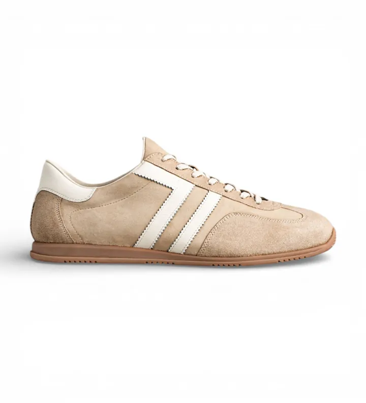 Gant para hombre. 872633278 Zapatillas de Piel Spearclub beige (40), Plano, Ante, Cordones, Casual