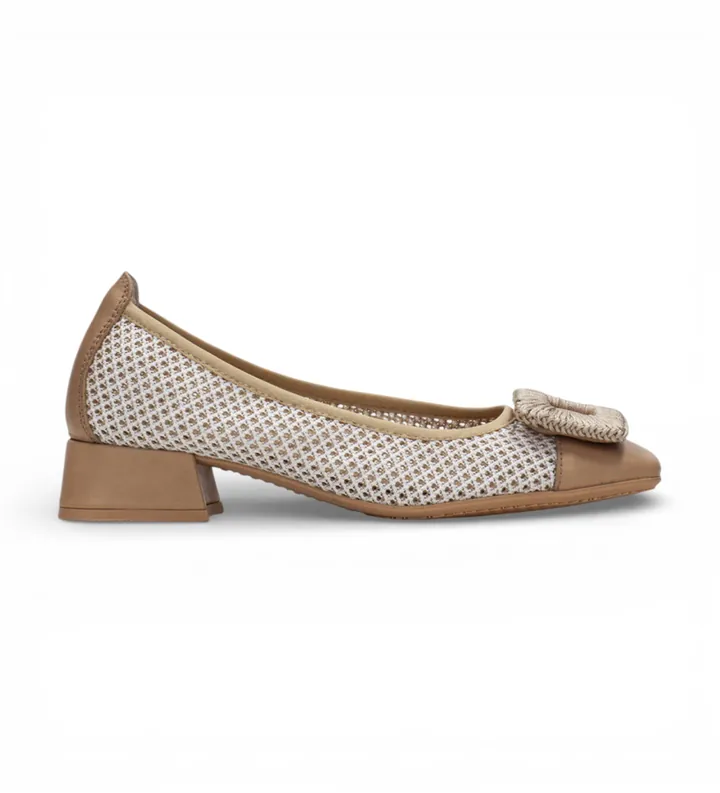 Hispanitas para mujer. HV243335 Bailarinas Aruba marrón (37), Plano, 1 a 3cm, Ninguno, Casual