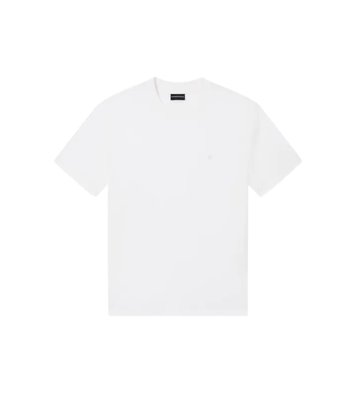 Emporio Armani para hombre. EM005491_AF24839 Camiseta Básica Lyocell blanco (XL), Casual, Manga corta