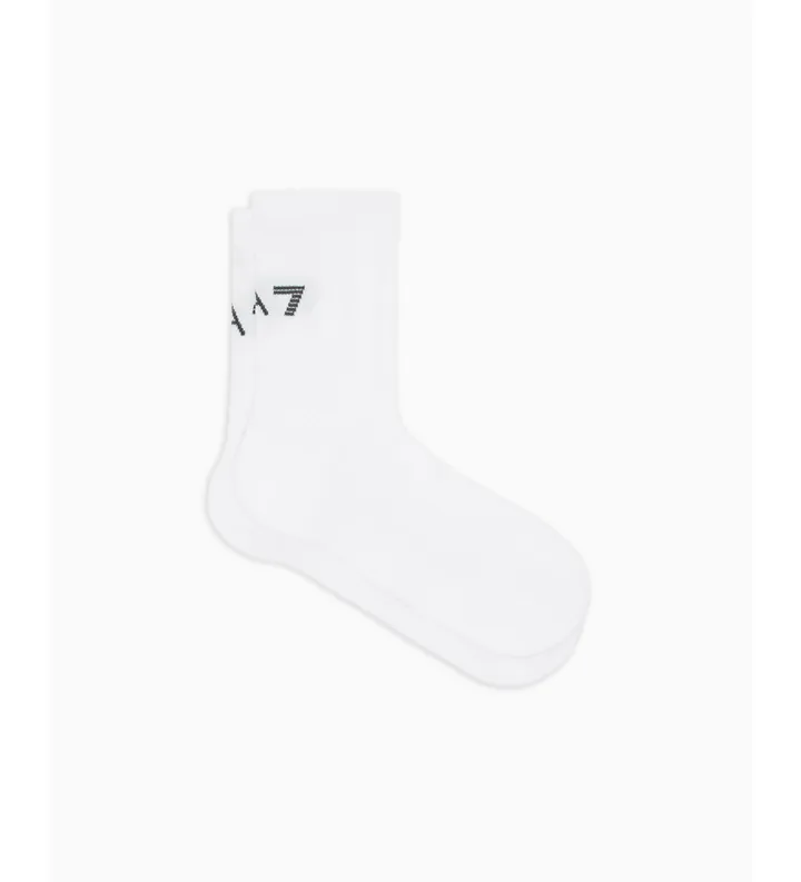 EA7 unisex. 7X000579_AF22658 Calcetines Running Crusher blanco (L), Casual, Rafia