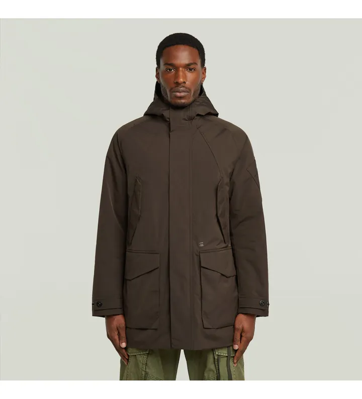 G-Star para hombre. D26891-E058-A926 Parka Multipocket marrón (M), Casual, Poliéster