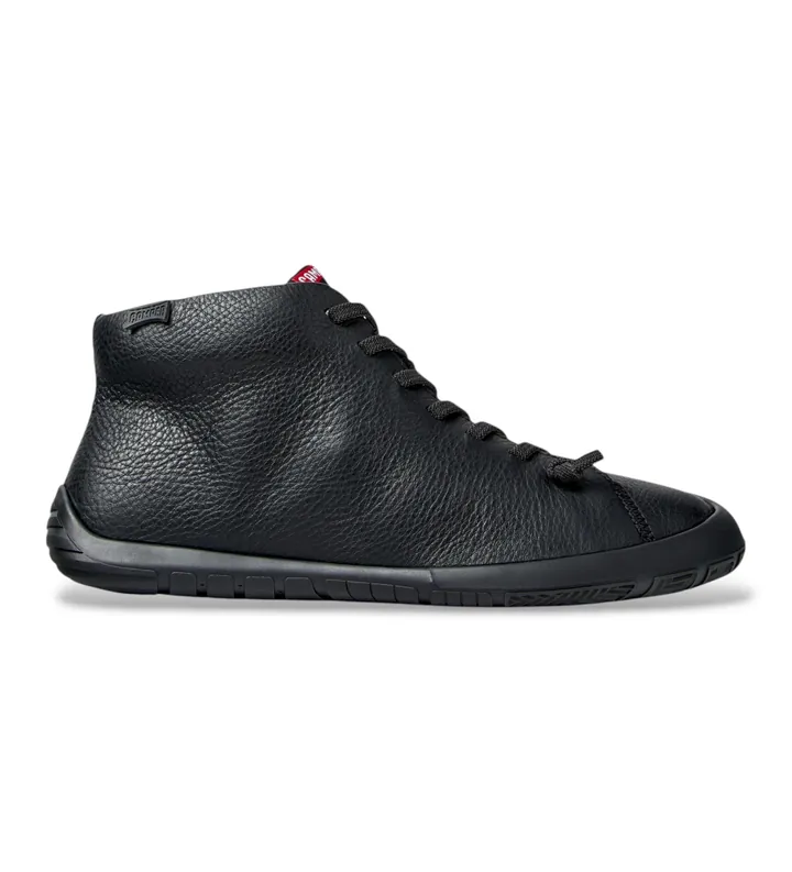 Camper para hombre. K300558-004 Botines de piel Peu Path+ negro (39), Plano, Cordones, Casual
