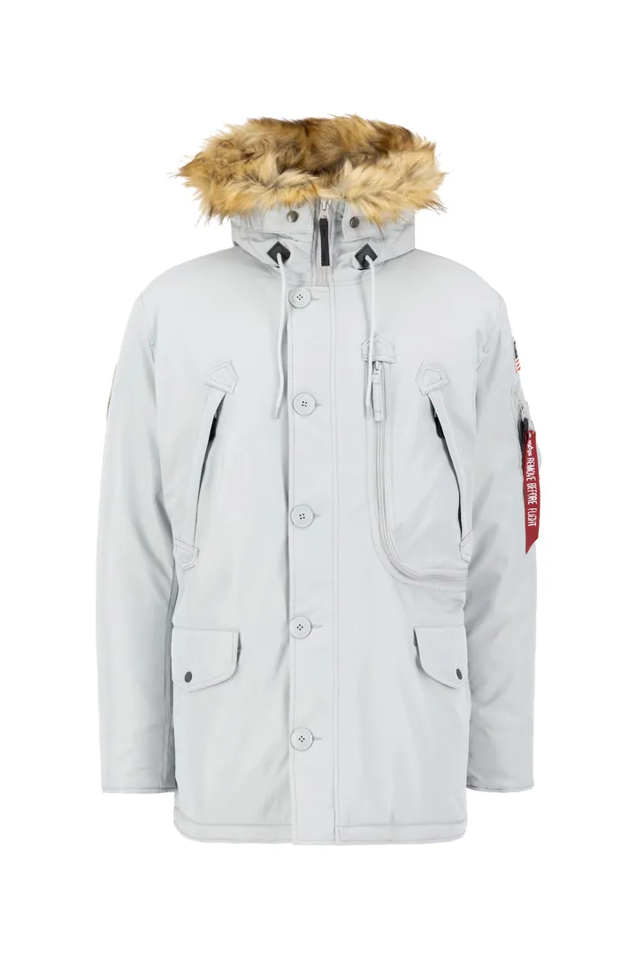 ALPHA INDUSTRIES Chaqueta de invierno 'Polar'  gris claro