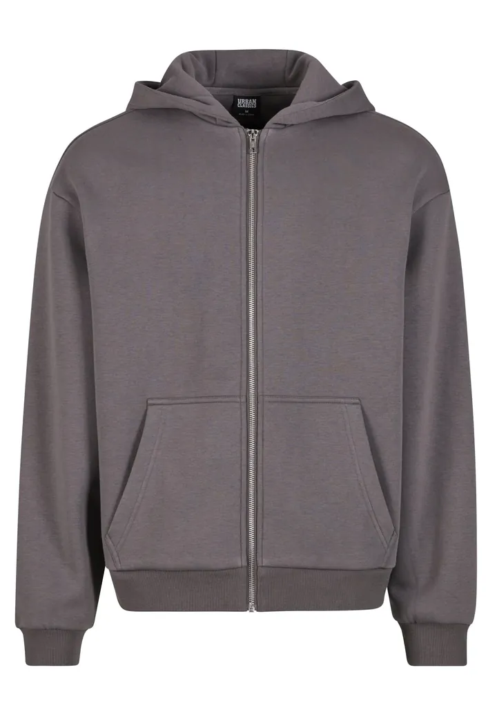 Urban Classics Sudadera con cremallera  gris oscuro