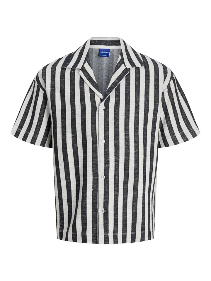JACK & JONES Camisa  navy / blanco