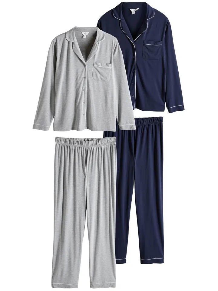 The Set Pijama  navy / gris