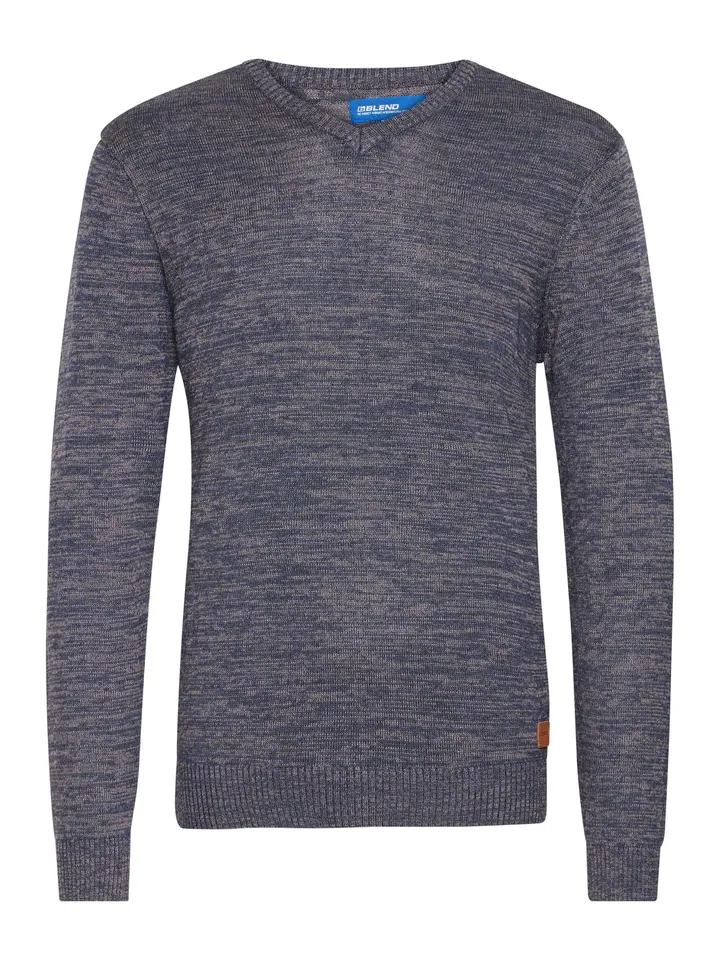 BLEND Jersey 'Dansel' camelo / azul noche