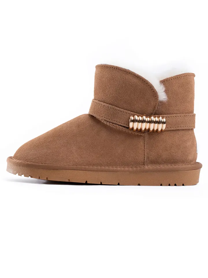 Gooce Botas 'Jacinte' marrón castaño / blanco