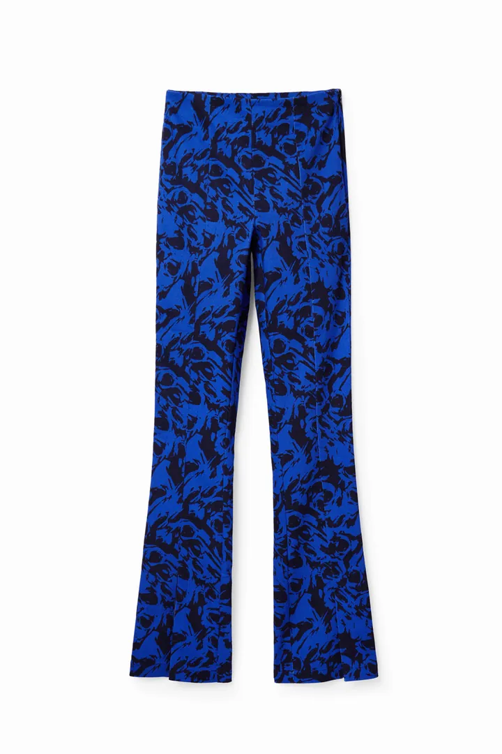 Desigual, Pantalón arty aberturas, Algodon, Negro, L
