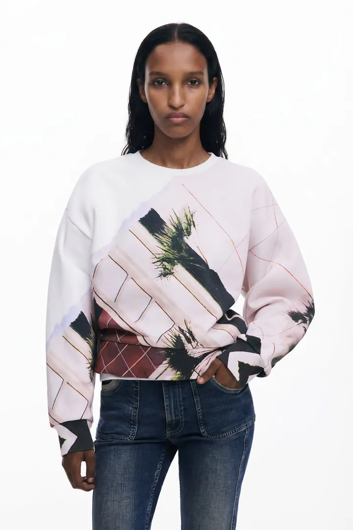 Desigual, Sudadera estampada, L