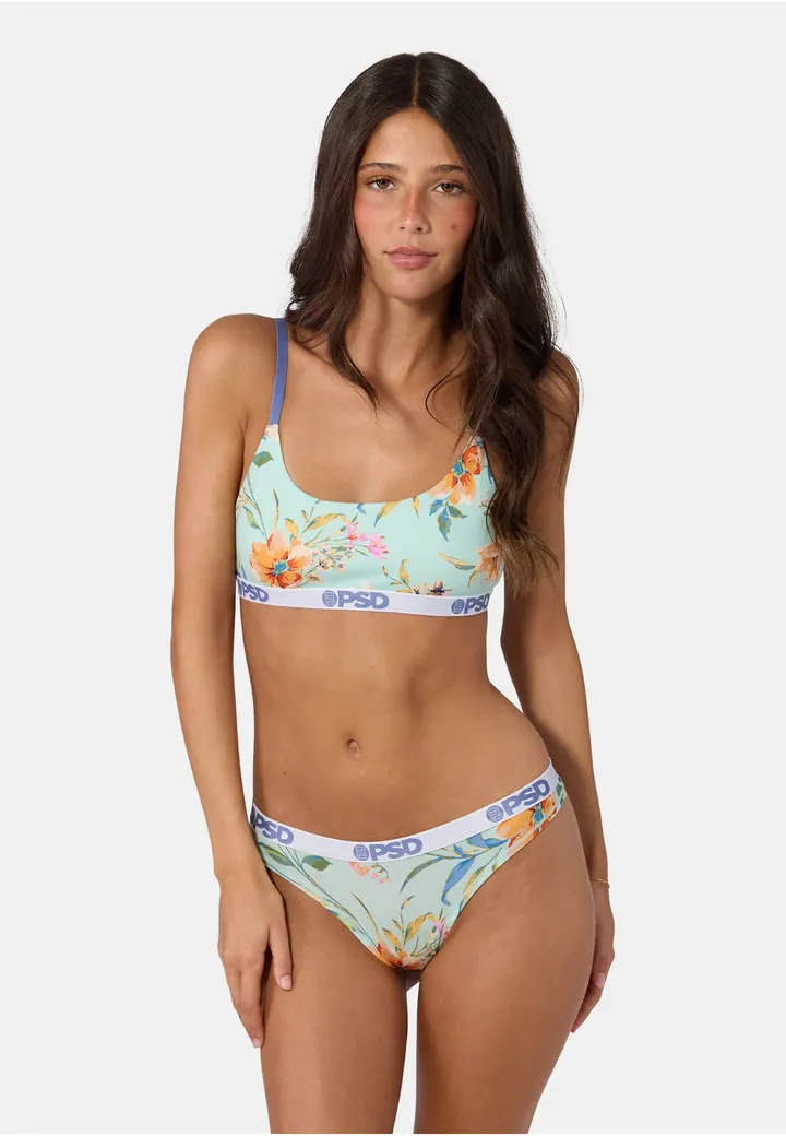 PSD Tanga 'Wild One' azul claro / mostaza / menta / lila