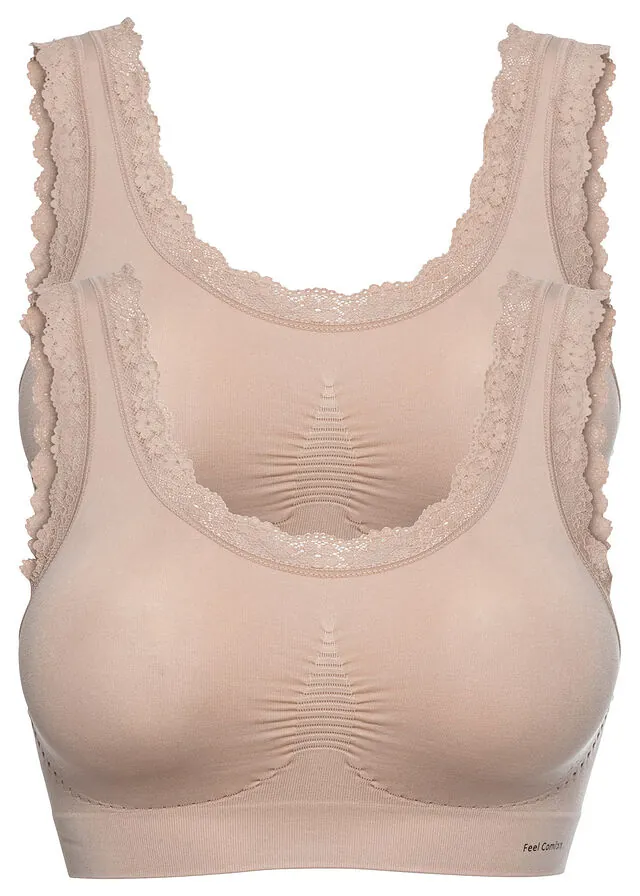 Bustier Feel Comfort sin costuras (2 unidades)