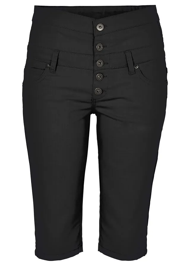 Bermudas de mezcla de algodón elástico