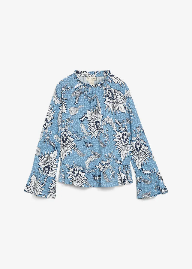 Blusa de mezcla suave de modal