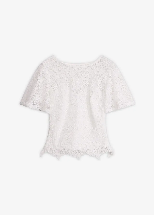 Camiseta de encaje