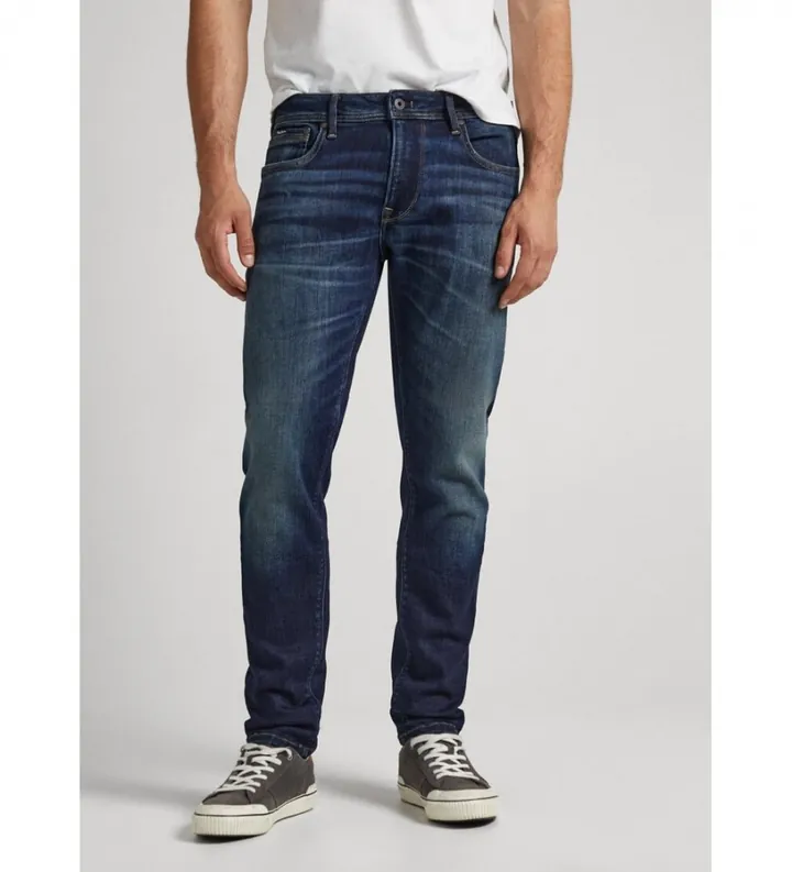 Pepe Jeans para hombre. PM206326CS0 STANLEY (28/32), Casual, Algodón, Denim, Sostenible, Marino