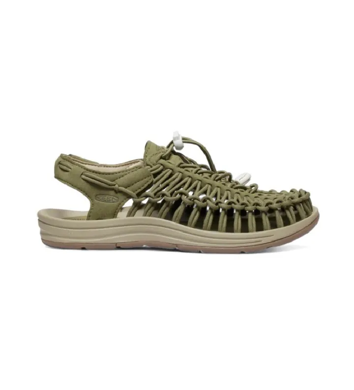 Keen para mujer. 1028869 Sandalias Uneek verde (36), Plano, Ninguno, Casual, Beachwear, Poliéster reciclado
