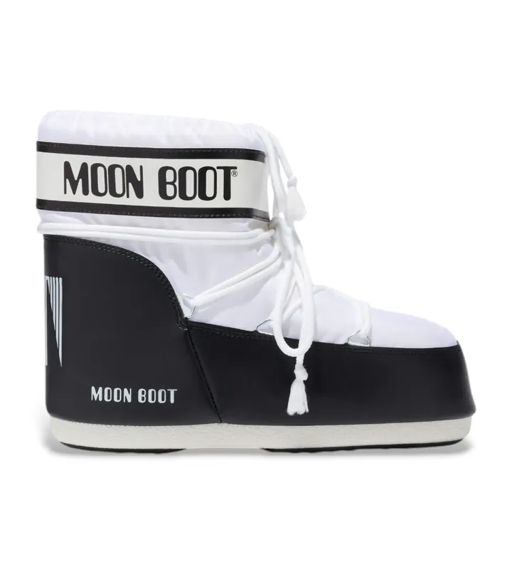 Moon Boot para mujer. 80D1409340 Botas Icon Low Nylon blanco (39/41), Plano, Ninguno, Casual, Nieve