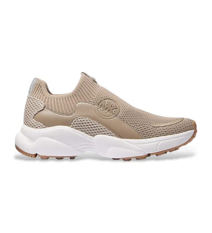 Michael Kors para mujer. 43T5SMFS3D Zaptillas Sami Knit Trainer marrón (38), Plano, Ninguno, Casual