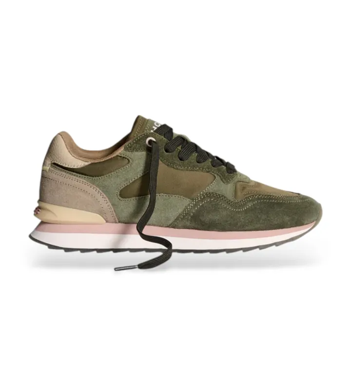 HOFF para mujer. 22502009 Zapatillas City Los Angeles verde (36), Piel, Plano, Cordones, Casual