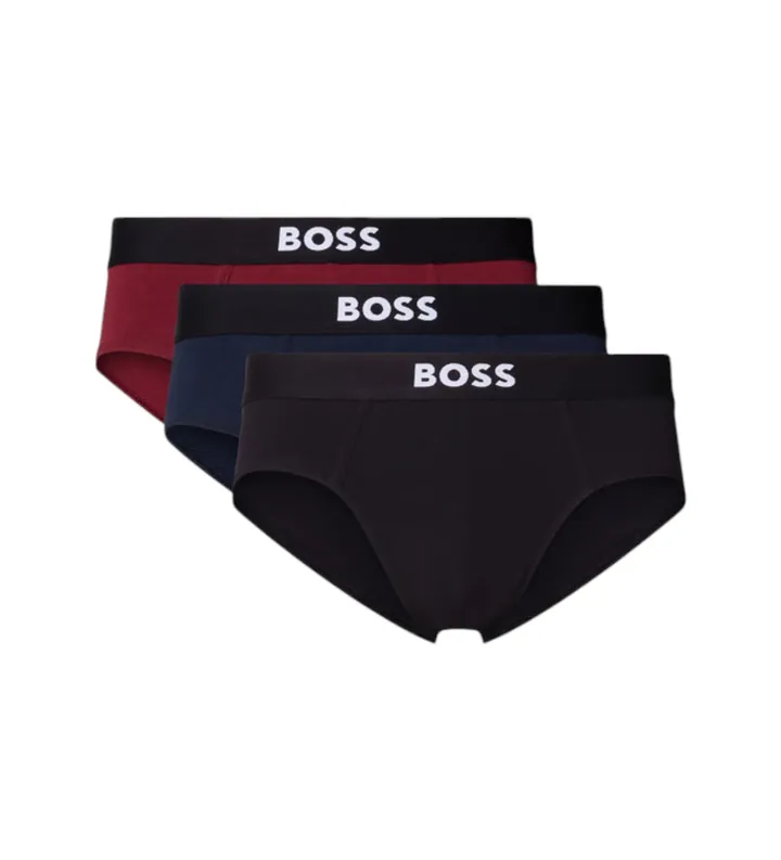 BOSS para hombre. 50546561 Set de tres slips One multicolor (S), Homewear, Poliéster