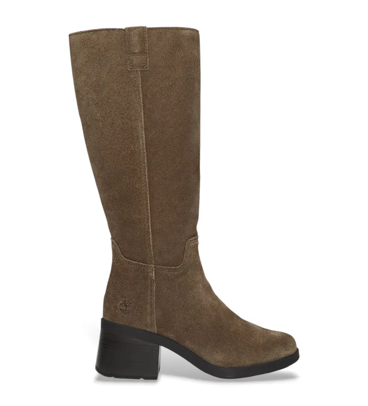 Timberland para mujer. TB0A43M8EIV1 Botas altas Bellevaux de piel marrón (36 W), Plano, Cremallera, Casual