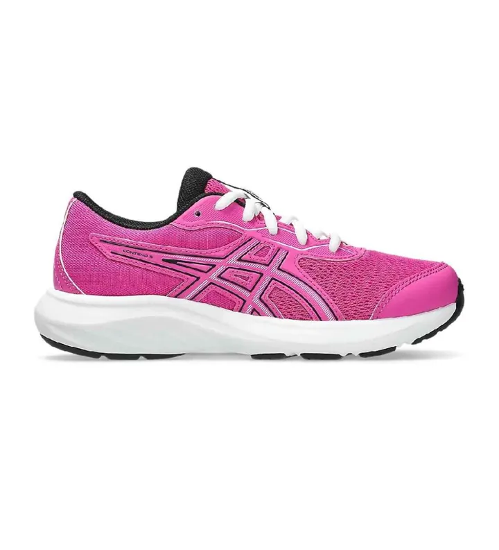 Asics para mujer/niña. 1014A337 Zapatillas Contend 9 Gs rosa (35.5), Plano, Cordones, Casual, Deportivo, Multideporte, moda infantil